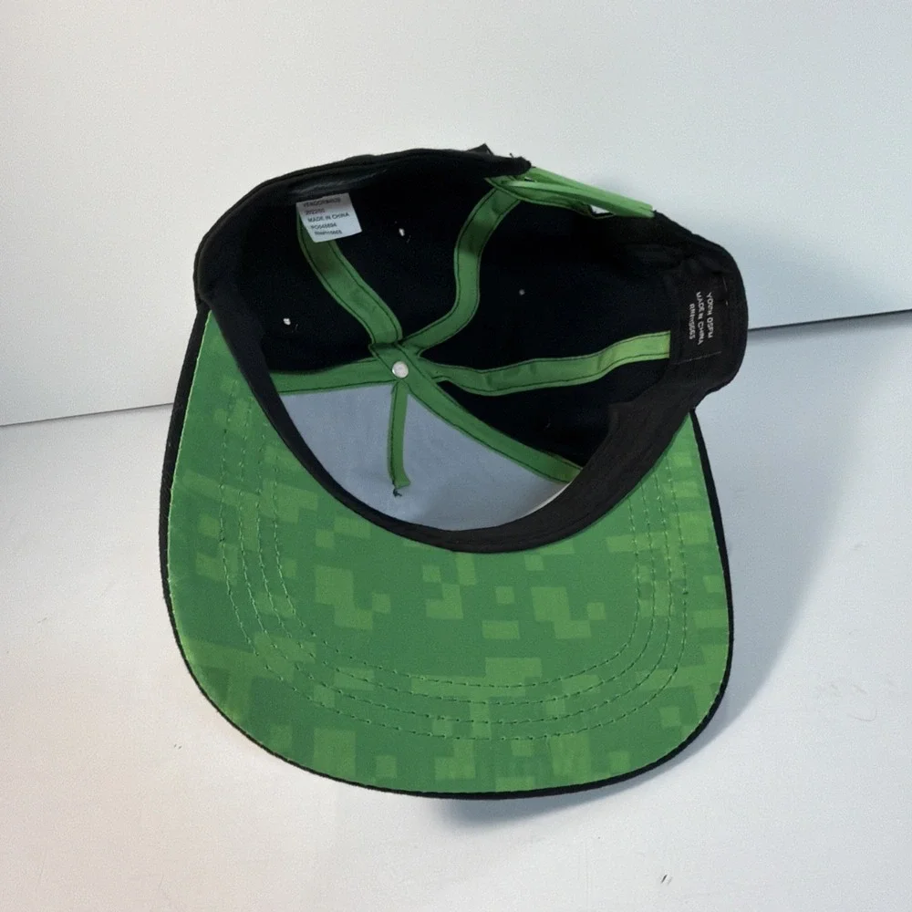 Minecraft Hat Kids One Size Fits Most Snapback Hat Logo Youth Boys Creeper TNT